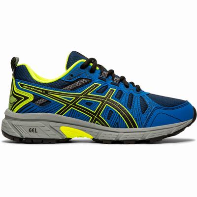 Gyerek Asics Gel-Venture 7 GS Terepfutó Cipő AS9542701 Fekete/Sárga